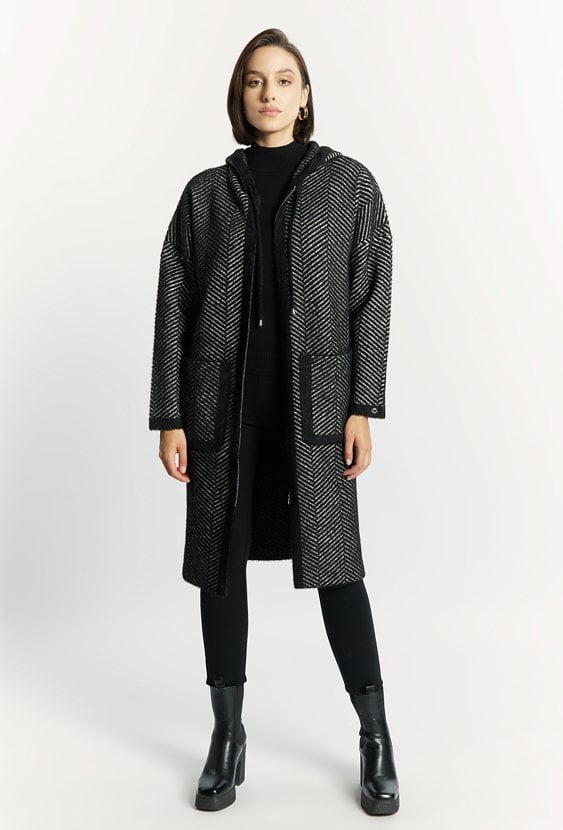 Damski sweter płaszczowy