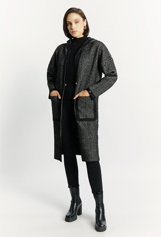 Damski sweter płaszczowy