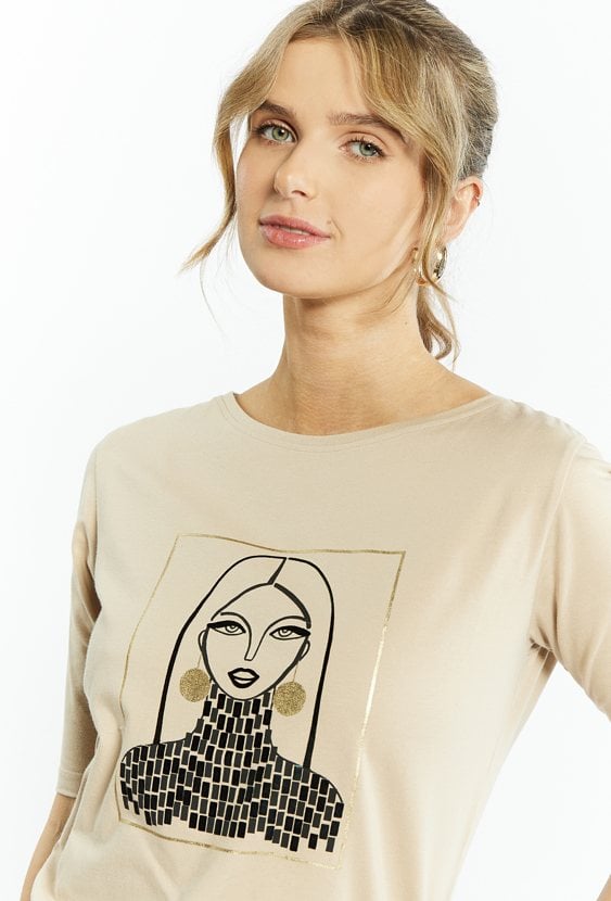 T-shirt damski z nadrukiem