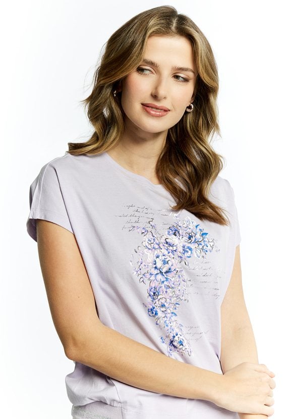 T-shirt z kwiatowym nadrukiem