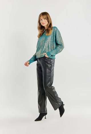 Spodnie damskie z szerokimi nogawkami