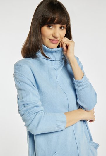 Sweter damski z golfem