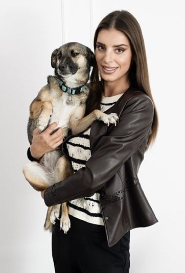 Kurtka damska z imitacji skóry