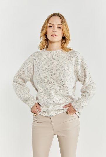 Kolorowy sweter damski