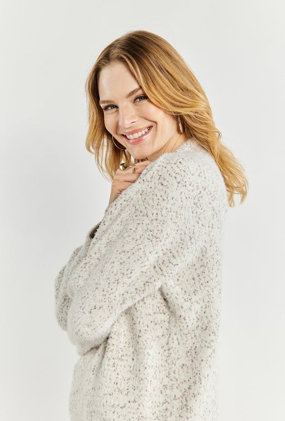 Kolorowy sweter damski