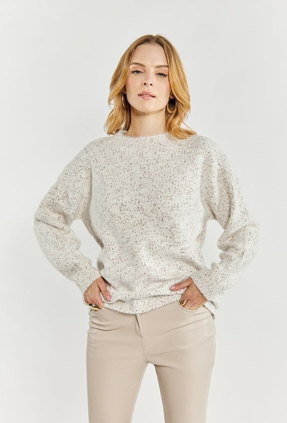 Kolorowy sweter damski