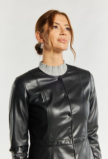 Kurtka damska z imitacji skóry