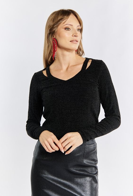 Bluzka damska z połyskiem