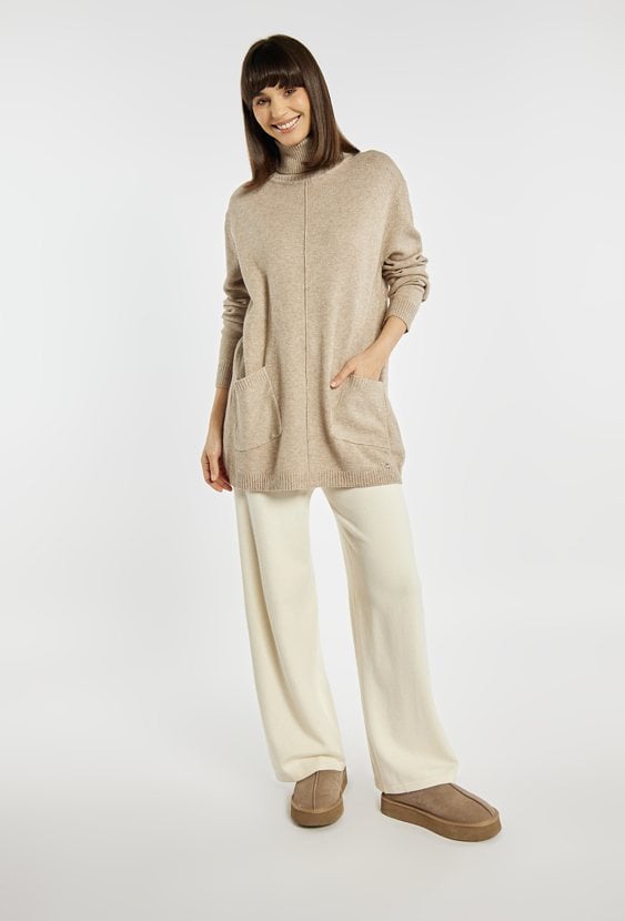 Sweter damski z golfem