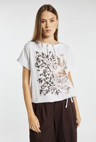 T-shirt z wiązaniem