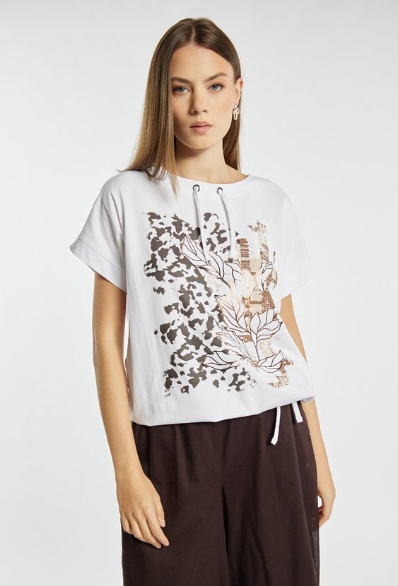 T-shirt z wiązaniem