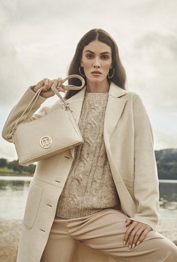 Torba damska z delikatnym wzorem