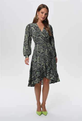 Sukienka z falbanami