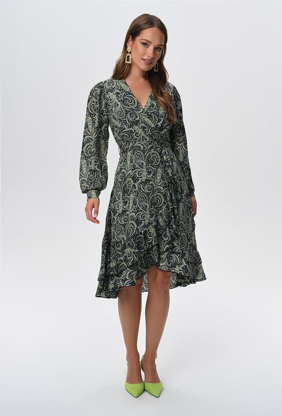 Sukienka z falbanami