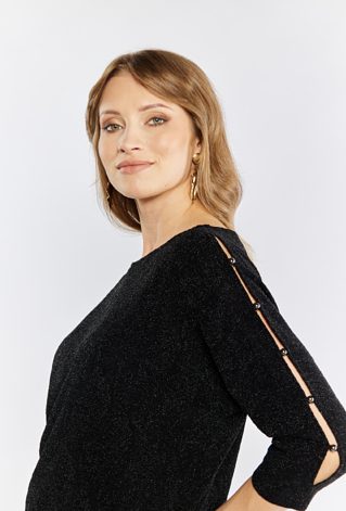 Połyskująca bluzka damska