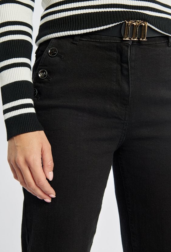 Czarne spodnie damskie