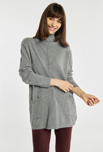 Sweter damski z golfem