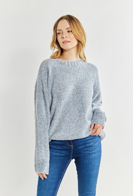 Kolorowy sweter damski