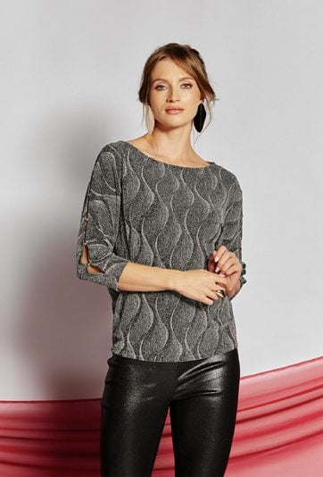 Połyskująca bluzka damska