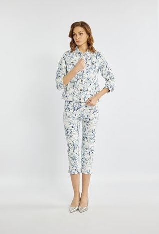 Spodnie 7/8 z wzorem