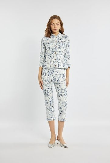 Spodnie 7/8 z wzorem