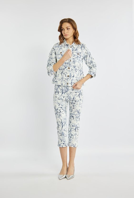 Spodnie 7/8 z wzorem