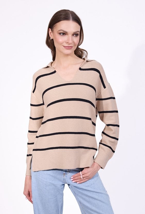 Sweter w paski