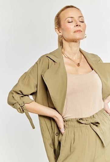 Przejściowa kurtka z wiskozy