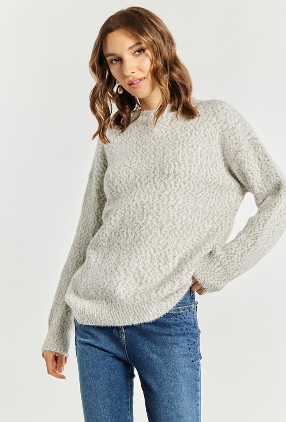 Kolorowy sweter damski