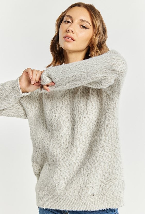 Kolorowy sweter damski