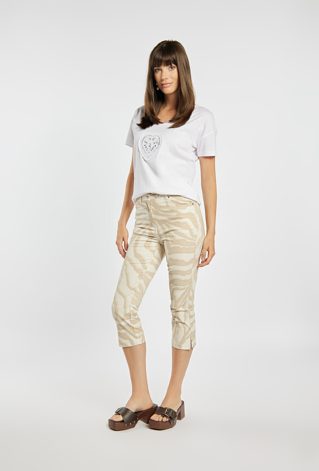 Spodnie 7/8 z wzorem