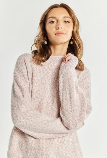 Kolorowy sweter damski