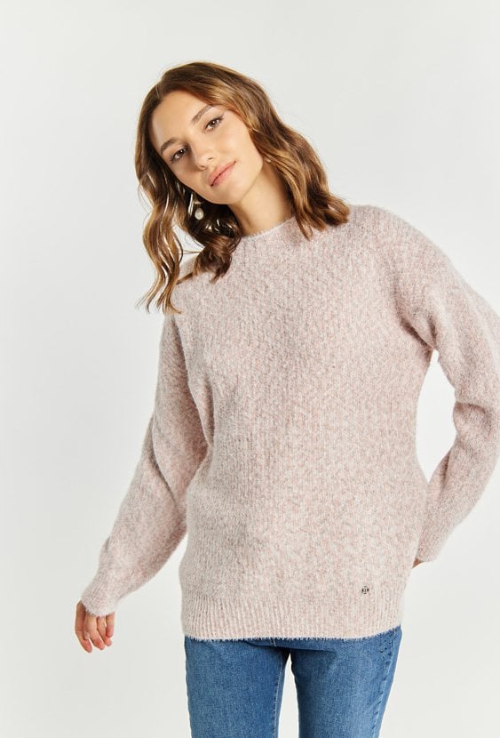 Kolorowy sweter damski