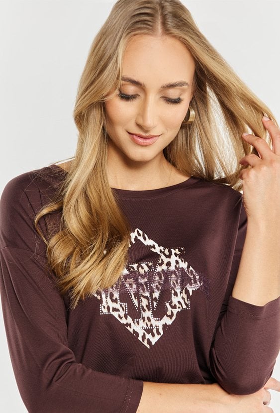 Bluzka damska z wzorem