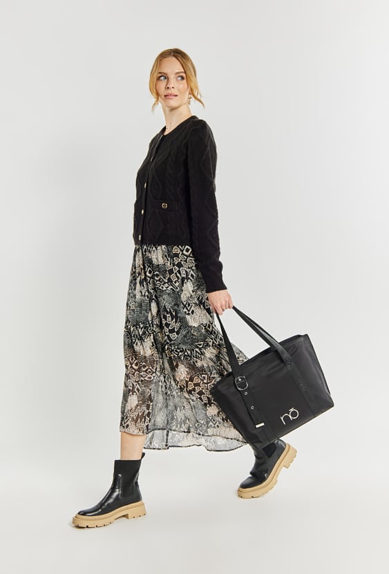 Tkaninowa shopperka Nobo z regulowanymi rączkami