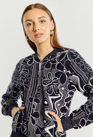 Wzorzysta bluza damska