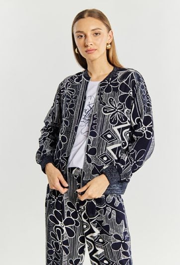 Wzorzysta bluza damska