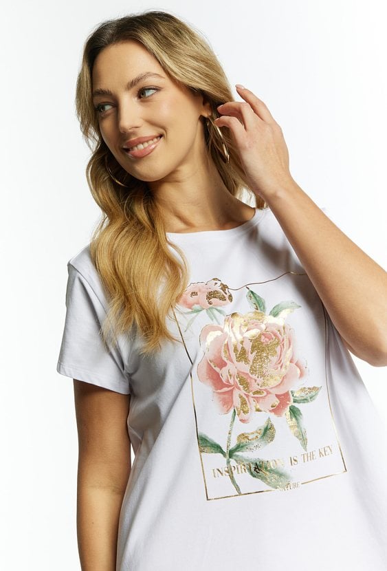 T-shirt damski z nadrukiem
