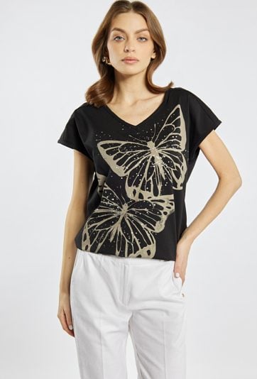 T-shirt z bawełną