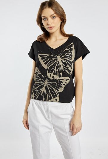 T-shirt z bawełną