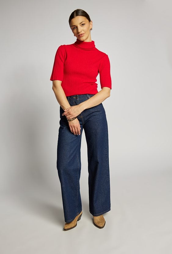 Sweter z golfem