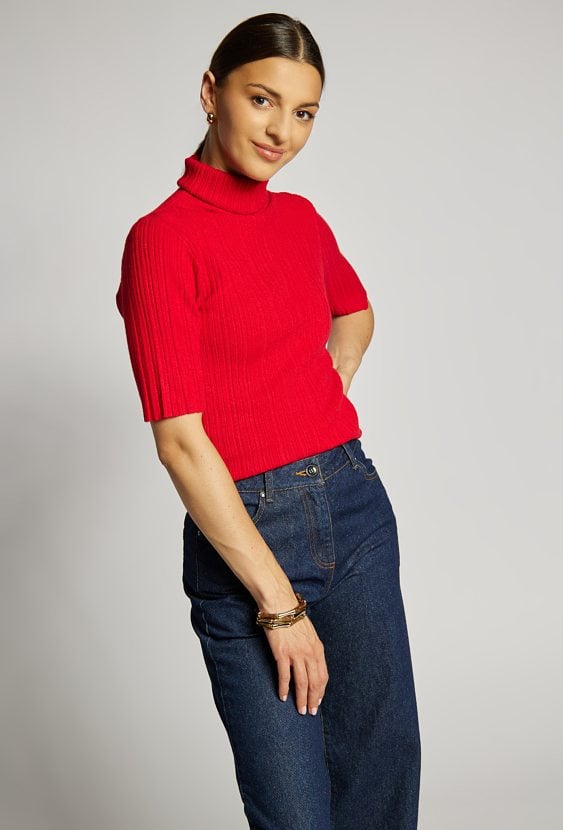 Sweter z golfem