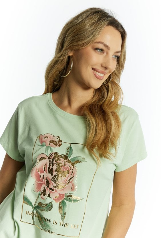 T-shirt damski z nadrukiem