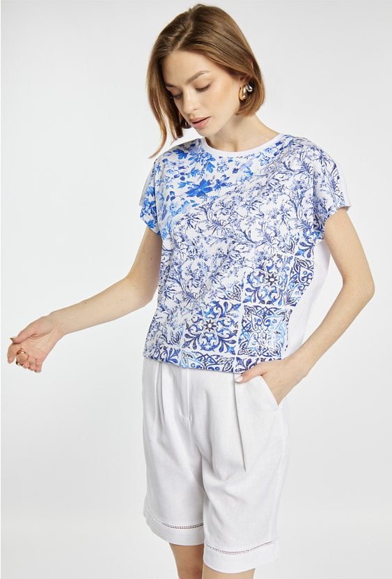 T-shirt z ciekawym printem