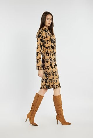 Wzorzysta spódnica midi