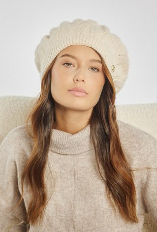 Beret z subtelnym połyskiem