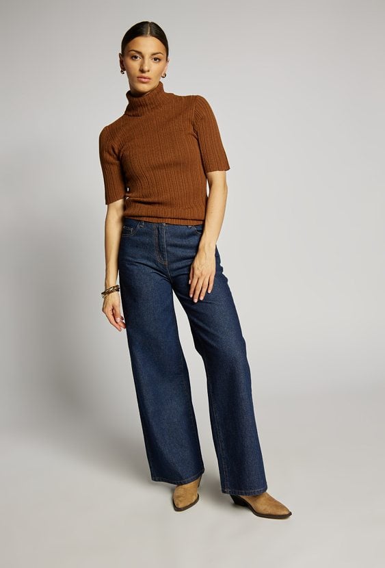 Sweter z golfem
