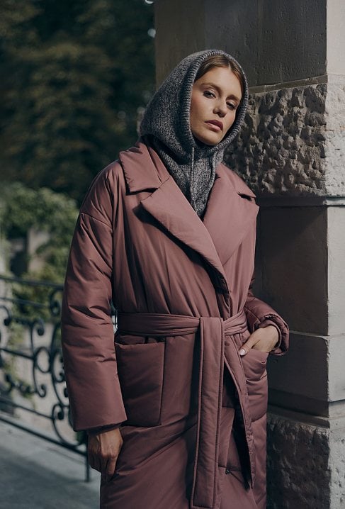 Damski komin z kapturem