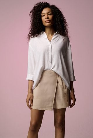 Spódnico -spodnie  z zakładką