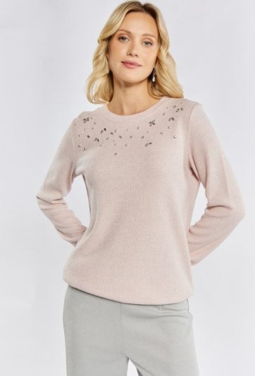 Bluzka damska z koralikami